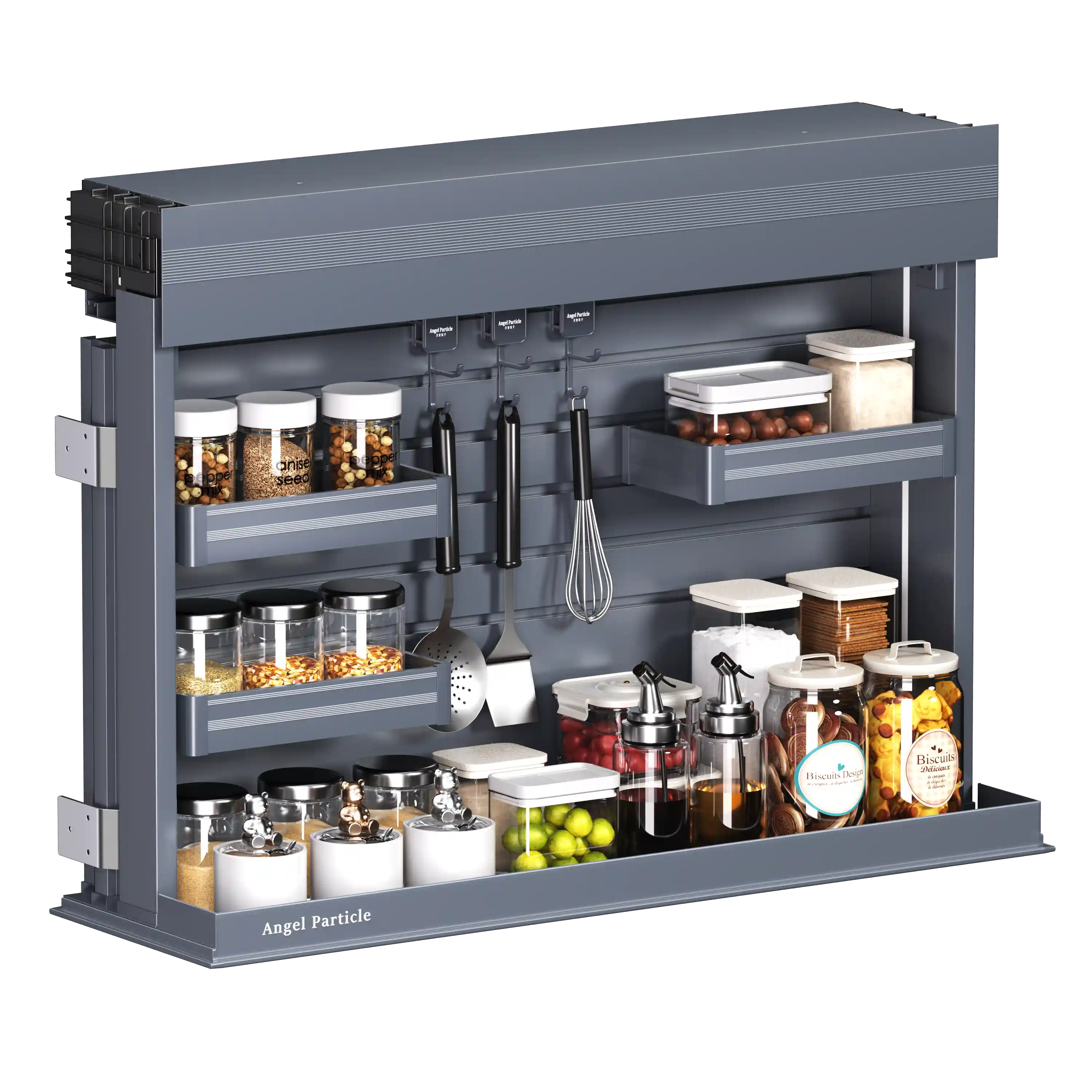 Kitchen Electric Pull-down Storage Basket Shelf Lift factory
